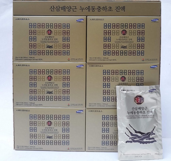 Nước Sâm Núi Đông Trùng hạ Thảo Bio Apgold 30 gói Hàn Quốc- Cultured Wild Ginseng Root & Silkworm Cordyceps Extract