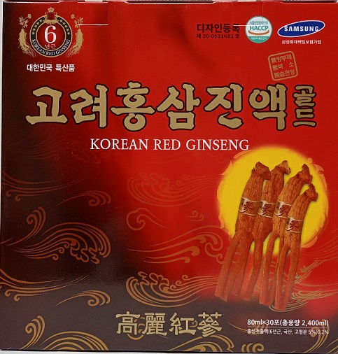 Nước tinh chất hồng sâm 30 gói 80ml Ganghwa korean Red Ginseng