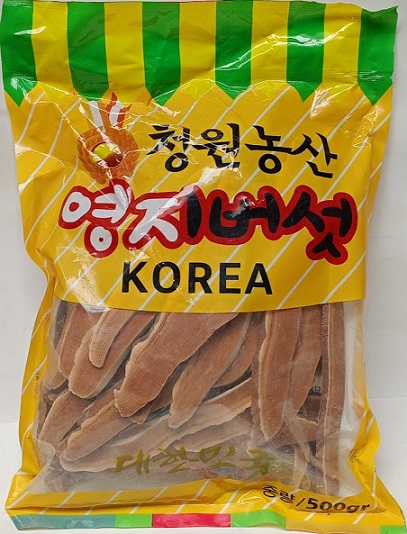 Nấm Linh Chi thái lát Hàn Quốc - Korean youngji mushroom - Túi 500g