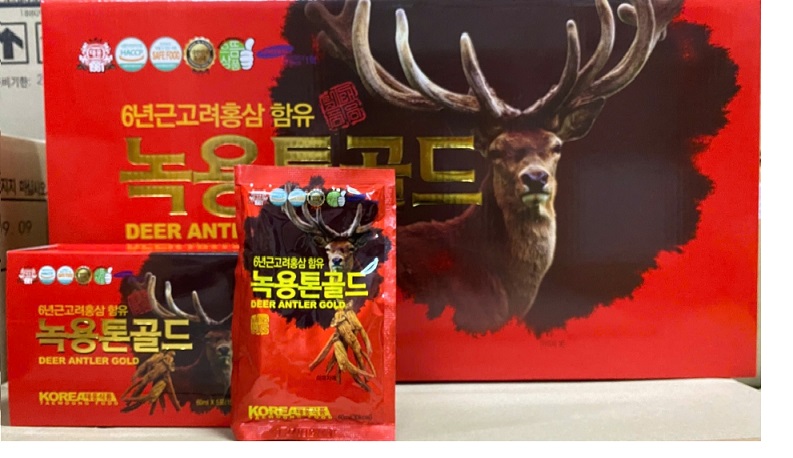 Nước tinh chất hồng sâm nhung Hươu Taewoong Food (70ml *30 gói ) hộp vuông