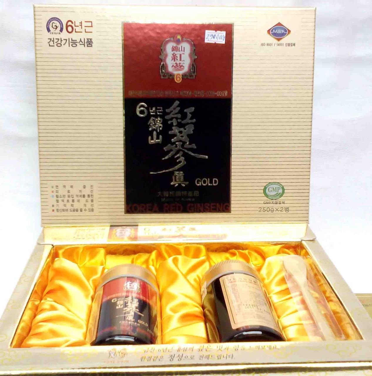 Cao hồng sâm 100 %- 2 lọ - 250g - Han Kook  Korean Red ginseng extract Gold