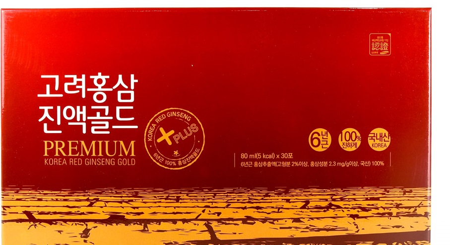 Tinh chất hồng sâm 6 năm tuổi Daedong 100% 30 gói x 80 ml - Premium Korean Red Ginseng gold