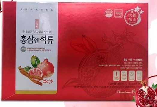 Nước lựu hồng sâm collagen Daedong Bulrogeon 30 gói x 10ml