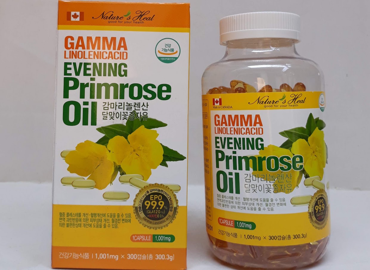 Viên Tinh Dầu Hoa Anh Thảo Hàn Quốc Gamma Linolenic Acid Evening Primrose Oil
