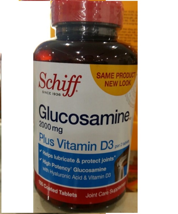 THUỐC BỔ XƯƠNG KHỚP GLUCOSAMIN 2000,plus vitamin D3 * 150V