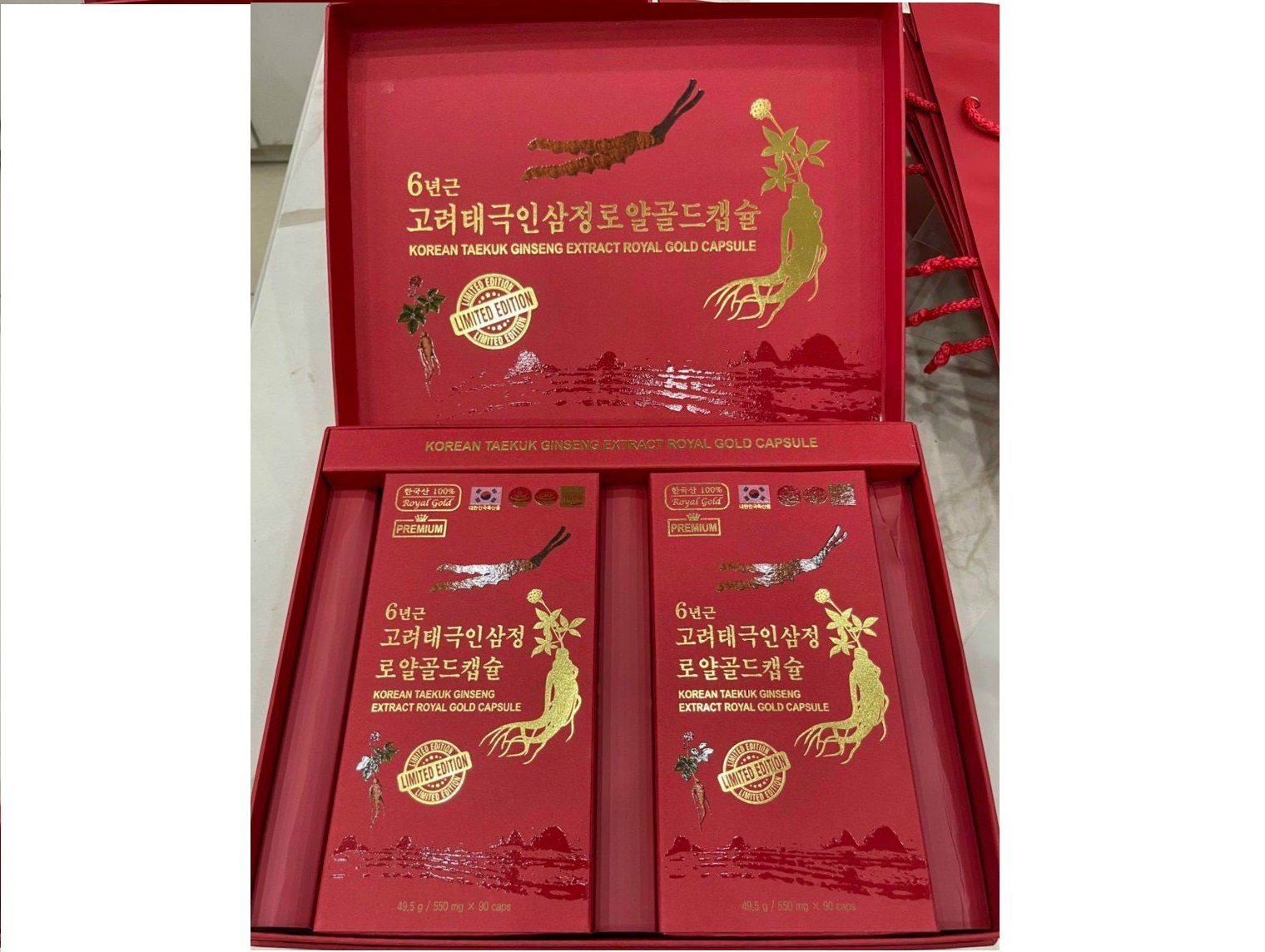 VIÊN THIÊN SÂM ĐÔNG TRÙNG HẠ THẢO - korean taekuk ginseng extract royal gold capsule