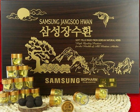 Viên bổ não hoàn trầm hương SAMSUNG JANGSOO HWAN hộp gỗ