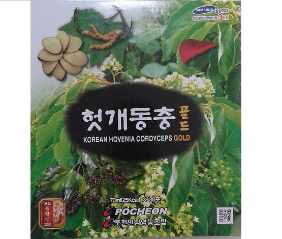 Nước bổ gan hovenia cordyceps gold Pocheon Hàn Quốc
