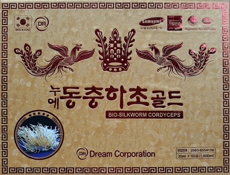 Nước đông trùng hạ thảo Dream corporation hộp gỗ vàng Bio-silkworm cordyceps