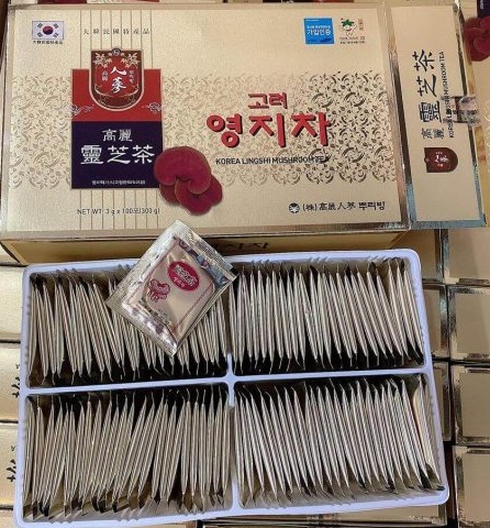 TRÀ LINH CHI hòa tan HÀN QUỐC - Korea Linhshi mushroom tea
