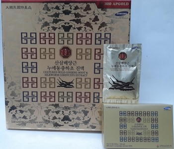 Nước Sâm Núi Đông Trùng hạ Thảo Bio Apgold 30 gói Hàn Quốc- Cultured Wild Ginseng Root & Silkworm Cordyceps Extract