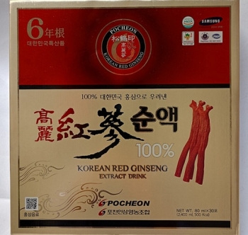 NƯỚC TINH CHẤT HỒNG SÂM 100% POCHEON 30 GÓI