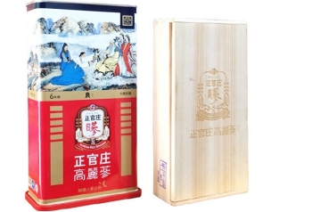 Hồng sâm củ khô chính phủ 37,5gr - 40- 3 củ Korea RedGinseng Corp- kgc