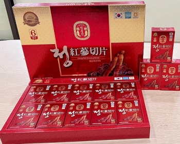 sâm lát tẩm mật ong-jeong red ginseng sliced