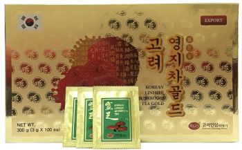 Trà nấm linh chi KGS 300gr - Korean linhzhi mushoom tea gold