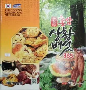Nước hồng sâm nấm thượng hoàng thuốc bắc - red ginseng Sanghwang mushroom
