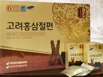 Hồng sâm lát mật ong Pocheon -korea sliced red ginseng