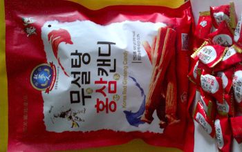 Kẹo hồng sâm hàn quốc không đường geumsaninsam 500gr