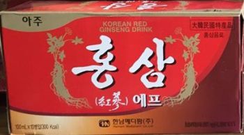 Nước uống hồng sâm chai HANAM 10 chai * 100 lm Korea red ginseng