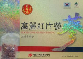 HỒNG SÂM CỦ KHÔ cắt lát DeaDong 20gr x 10